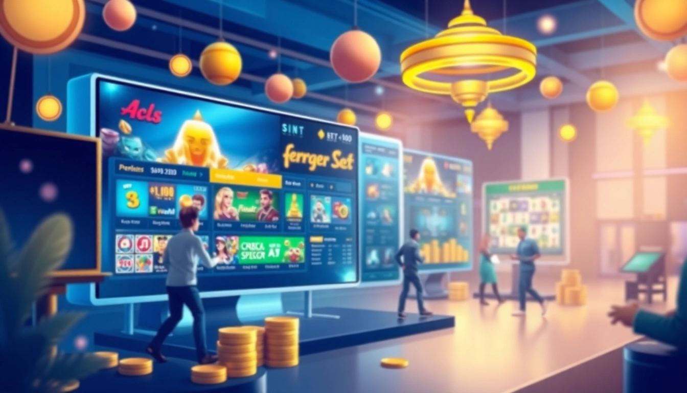 Exciting casino interface showcasing vibrant games and promotions on stimmgewitter.org's online platform.