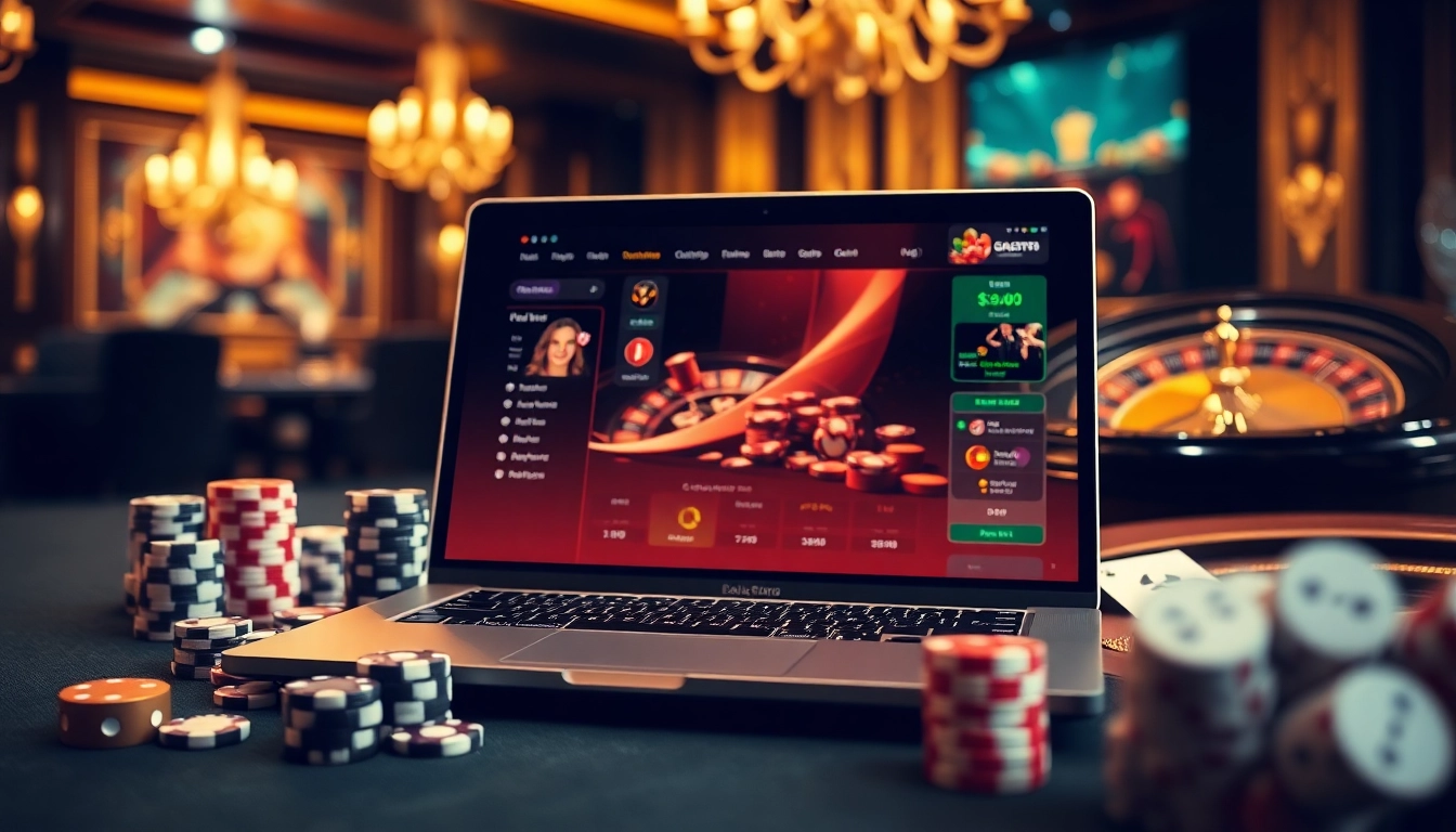 Experience luxury online gaming at https://go88.finance/ with exciting casino elements like poker chips and roulette.